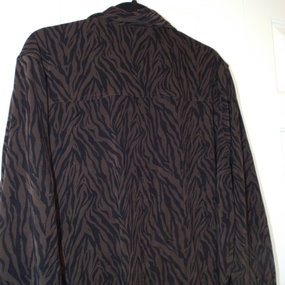 Denim & Co Animal Print Size 2X Women's
